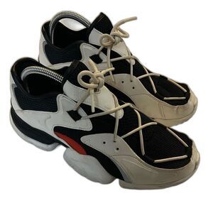 Reebok Run_R 96 Runner Color Block Sneakers White Black Red Grey